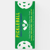 Pickleball Pro Blue Court Classic Turnier Banner (Vertikal)