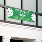 Pickleball Pro Blue Court Classic Turnier Banner (Äußeres Gebäude)