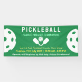 Pickleball Pro Blue Court Classic Turnier Banner (Horizontal)