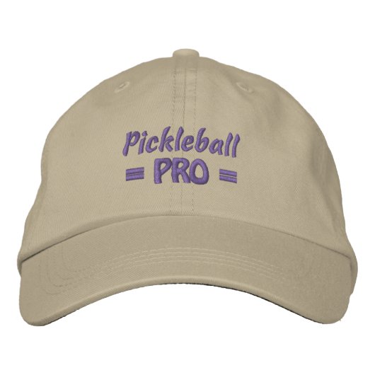 Pickleball-PRO-Mütze Bestickte Baseballkappe (Vorderseite)