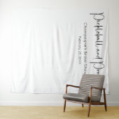 Pickleball & Prosecco Brautparty Hintergrund Wandteppich (Beispiel (Horizontal))