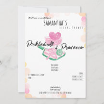 Pickleball & Prosecco Retro Paare Brautparty