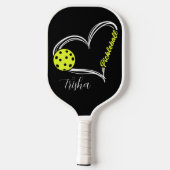 Pickleball Pulse — Love Every Rally Personalized Schläger (Rückseite)