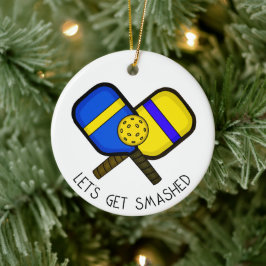 Pickleball Pun Christmas Keramik Ornament