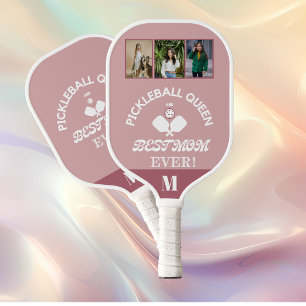Pickleball Queen and Best Mama Ever 3 Foto Grid Schläger