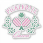 Pickleball Queen Aufkleber (Vorderseite)