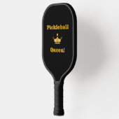 Pickleball Queen Black/Gold Paddel - personalisier Schläger (Links)