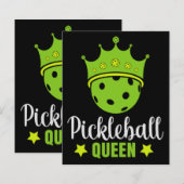 Pickleball Queen Funny Pickle Ball Queen (Vorne/Hinten)
