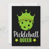 Pickleball Queen Funny Pickle Ball Queen Einladung (Rückseite)