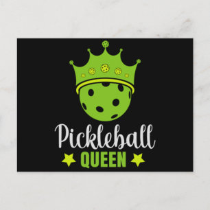 Pickleball Queen Funny Pickle Ball Queen Feiertagspostkarte
