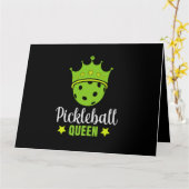 Pickleball Queen Funny Pickle Ball Queen Karte (Gelbe Blume)