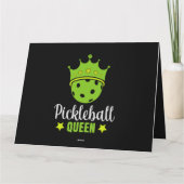 Pickleball Queen Funny Pickle Ball Queen Karte (Rückseite)