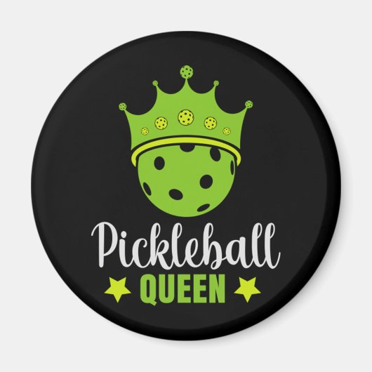 Pickleball Queen Funny Pickle Ball Queen Magnet (Vorne)