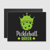 Pickleball Queen Funny Pickle Ball Queen Magnetkarte (Vorne/Hinten)