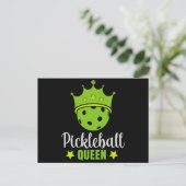 Pickleball Queen Funny Pickle Ball Queen Postkarte (Stehend Vorderseite)
