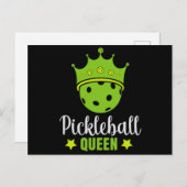 Pickleball Queen Funny Pickle Ball Queen Postkarte (Vorne/Hinten)