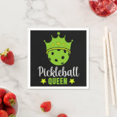 Pickleball Queen Funny Pickle Ball Queen Serviette (Beispiel)