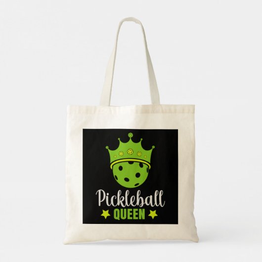 Pickleball Queen Funny Pickle Ball Queen Tragetasche (Rückseite)