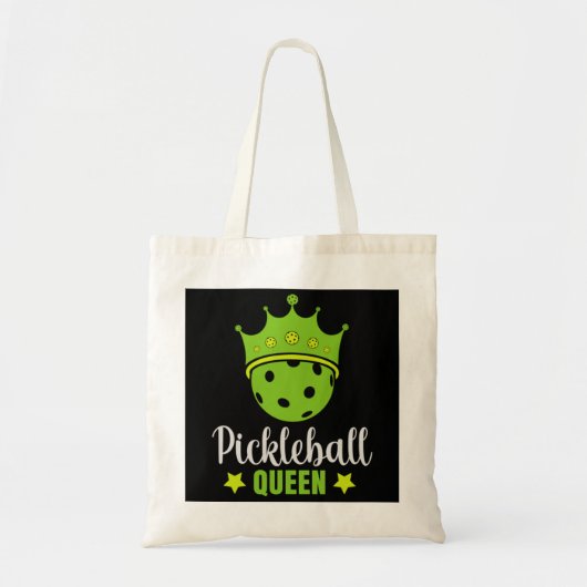 Pickleball Queen Funny Pickle Ball Queen Tragetasche (Vorne)