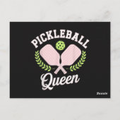 Pickleball Queen Funny Pickleball Player Postkarte (Rückseite)