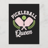 Pickleball Queen Funny Pickleball Player Postkarte (Vorderseite)
