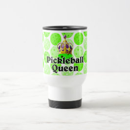 Pickleball Queen - Green Pickleball Wear Crown Reisebecher