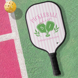 Pickleball Queen Individuelle Name Monogram Pickleball Schläger