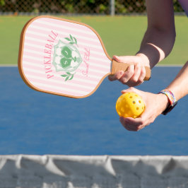Pickleball Queen Individuelle Name Monogram Pickleball Schläger