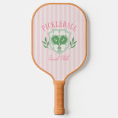Pickleball Queen Individuelle Name Monogram Schläger (Vorderseite)
