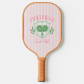 Pickleball Queen Individuelle Name Monogram Schläger (Rückseite)