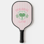 Pickleball Queen Individuelle Name Monogram Schläger (Rückseite)