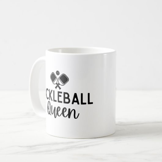 Pickleball Queen Kaffeetasse (Vorderseite Links)