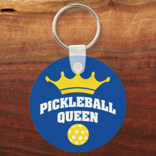 Pickleball Queen mit KronenSchlüsselanhänger Schlüsselanhänger