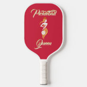 Pickleball Queen of the Court Individuelle Name El Pickleball Schläger (Vorderseite)