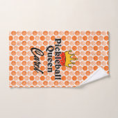 Pickleball Queen Orange Ball in Crown Personalisie Handtuch (Handtuch)