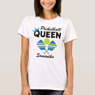 Pickleball Queen Paddles Ball T - Shirt