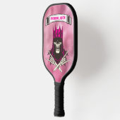Pickleball Queen Pink Mit Monogramm Schläger (Links)