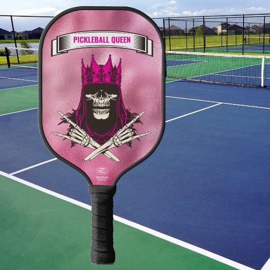 Pickleball Queen Pink Mit Monogramm Schläger
