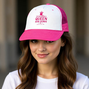 Pickleball Queen Pink Personalisiertes Geschenk Fu Truckerkappe
