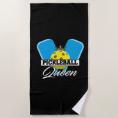 Pickleball Queen Player Paddleball Lover Strandtuch (Vorderseite)