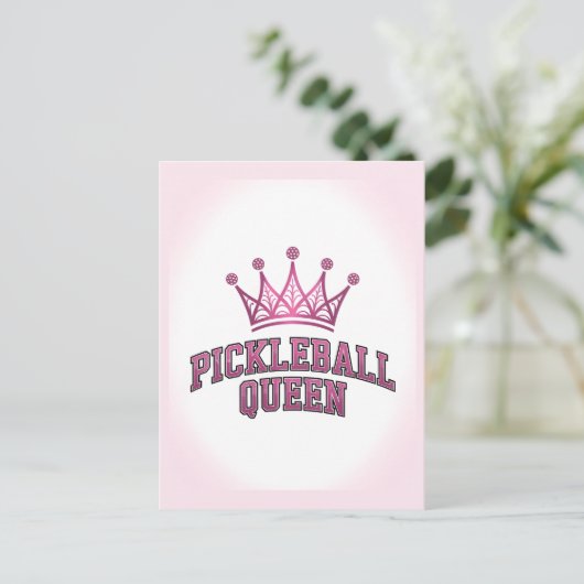 Pickleball Queen Postcard Postkarte (Stehend Vorderseite)