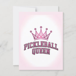 Pickleball Queen Postcard Postkarte