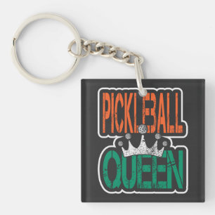 Pickleball Queen - Regal Court Elegante Schlüsselanhänger