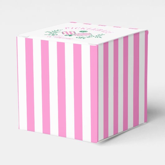 Pickleball Queen | Rosa und Weiß gestrichen Geschenkschachtel (Vorderseite)