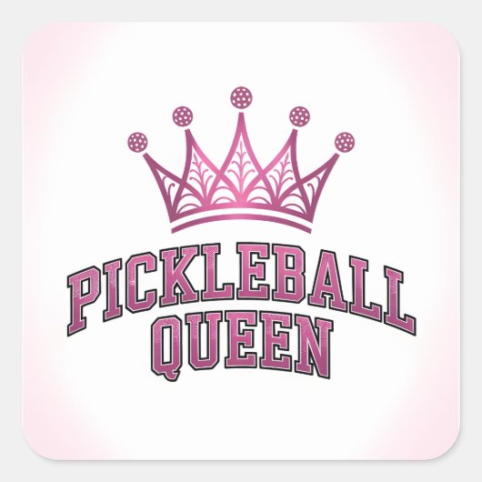 Pickleball Queen Sticker (Vorderseite)
