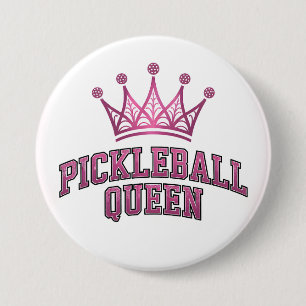 Pickleball Queen Sticker Button