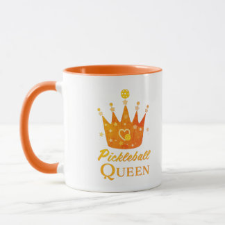Pickleball Queen Vintag im Stil der 1970er Jahre Tasse