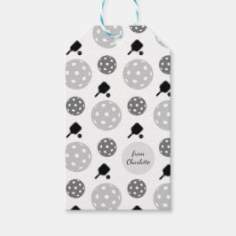 Pickleball Rackle Ball Monogram Kids Name Geschenkanhänger