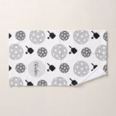 Pickleball Rackle Ball Monogram Kids Name Handtuch (Handtuch)