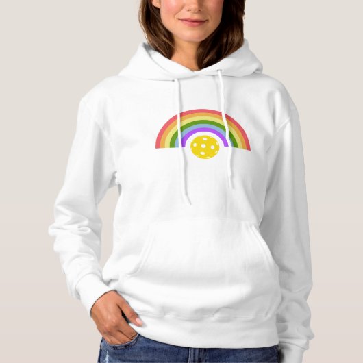 Pickleball Rainbow Hoodie (Vorderseite)
